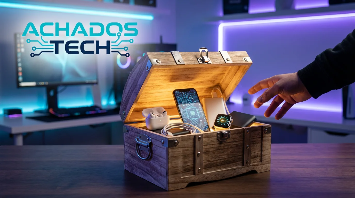 Achados Tech - Baú de Tesouro com Produtos de Tecnologia - Reviews e Guias de Compra